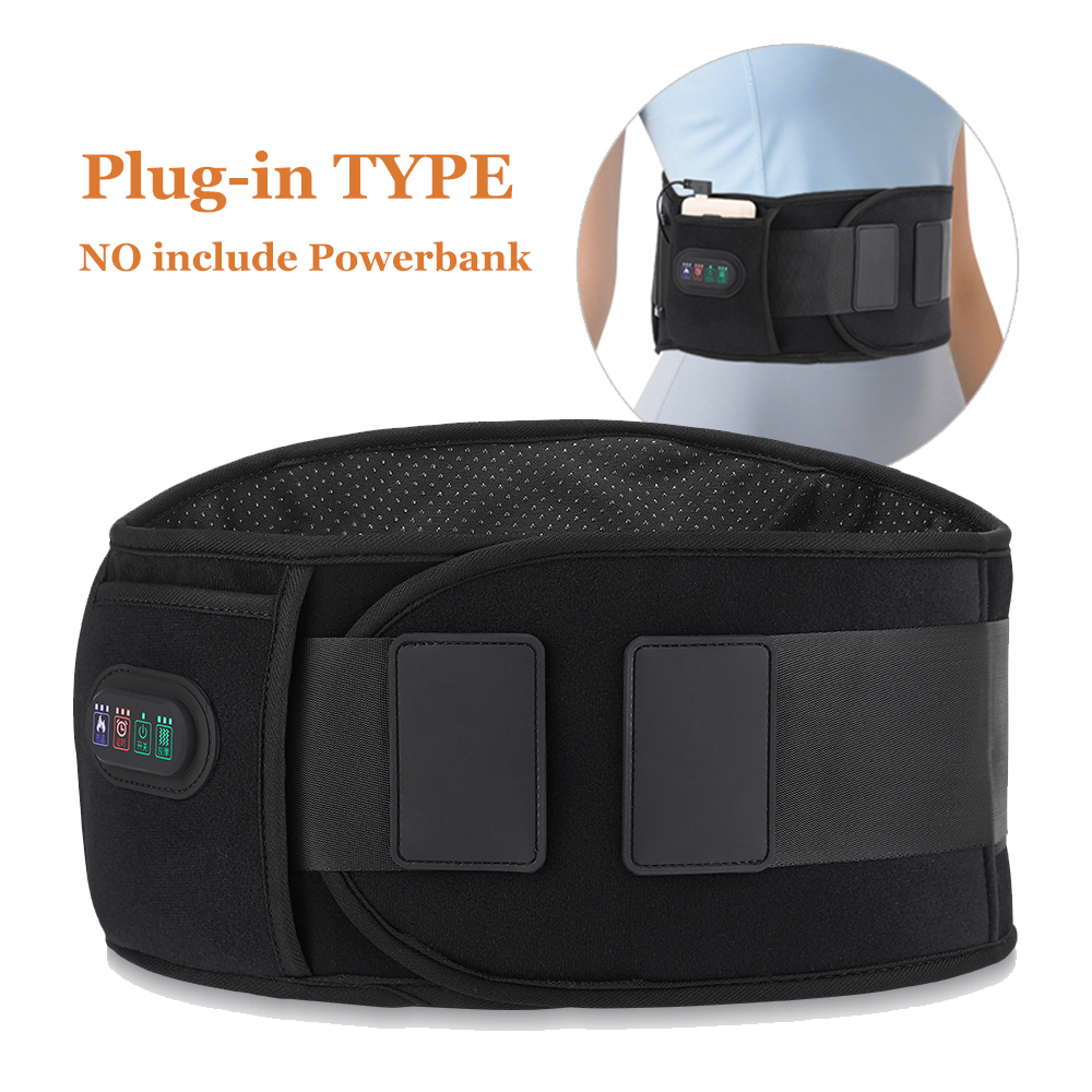 Back Stretcher Lumbar - 5V Plug-in Vibration Lower Back Massager