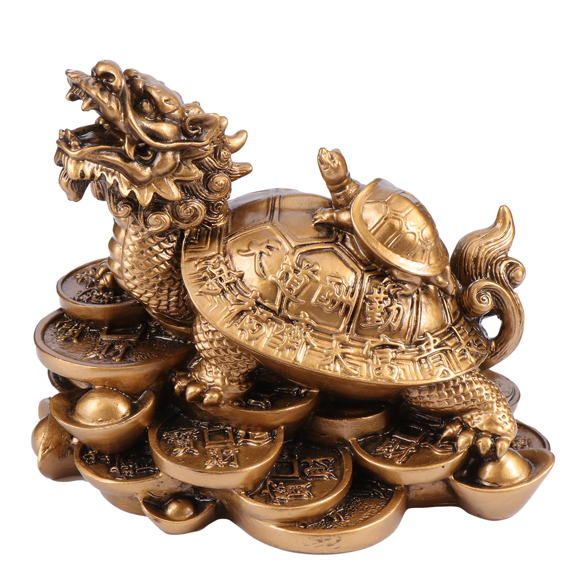 Longevity Health & Wellness Hotel - 1Pcs Dragon Tortoise Resin Adornment Lifelike