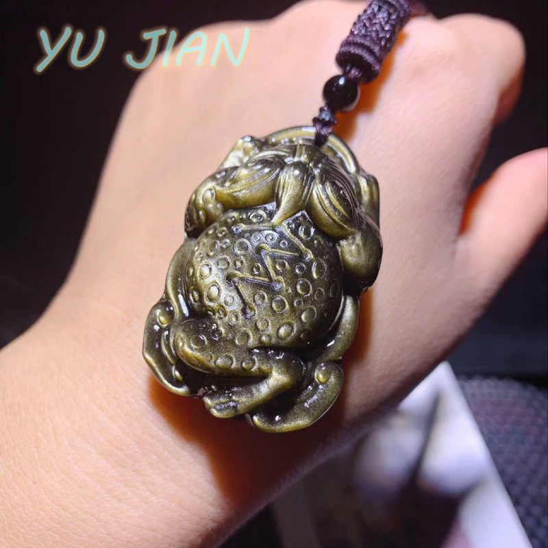 Natural Gold-Obsidian Pendant  - đánh giá và giá Longevity Health & Wellness Hotel