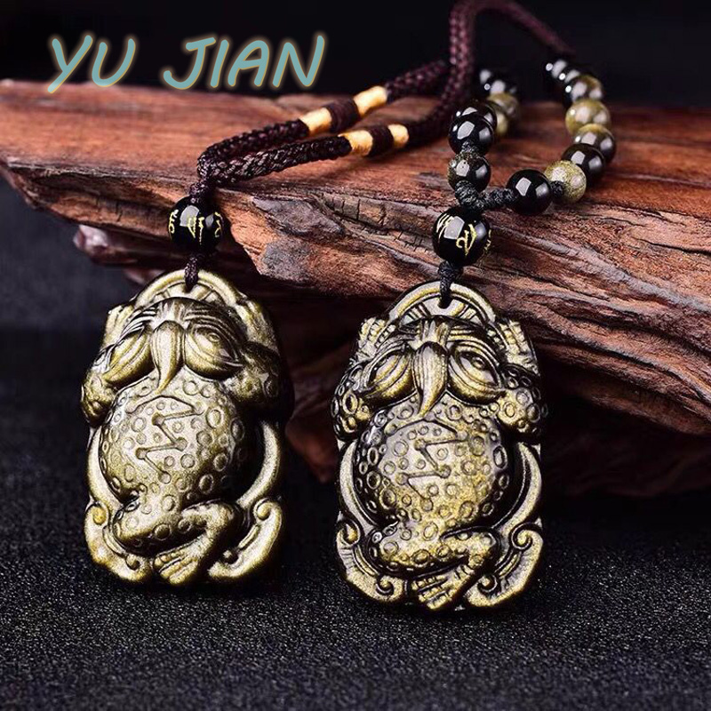 Natural Gold-Obsidian Pendant  - đánh giá và giá Longevity Health & Wellness Hotel