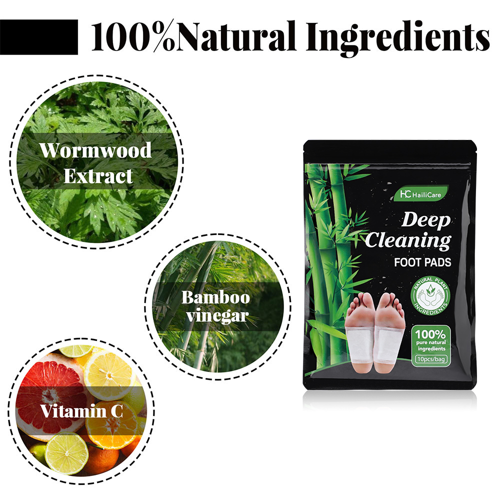 10pcs Mugwort Bamboo Charcoal  - đánh giá và giá Detox Foot Patch