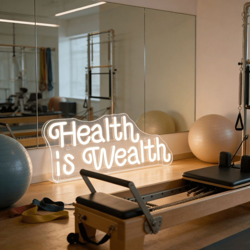 Health is Wealth Neon Sign LED - đánh giá và giá Health Wellness Lifestyle