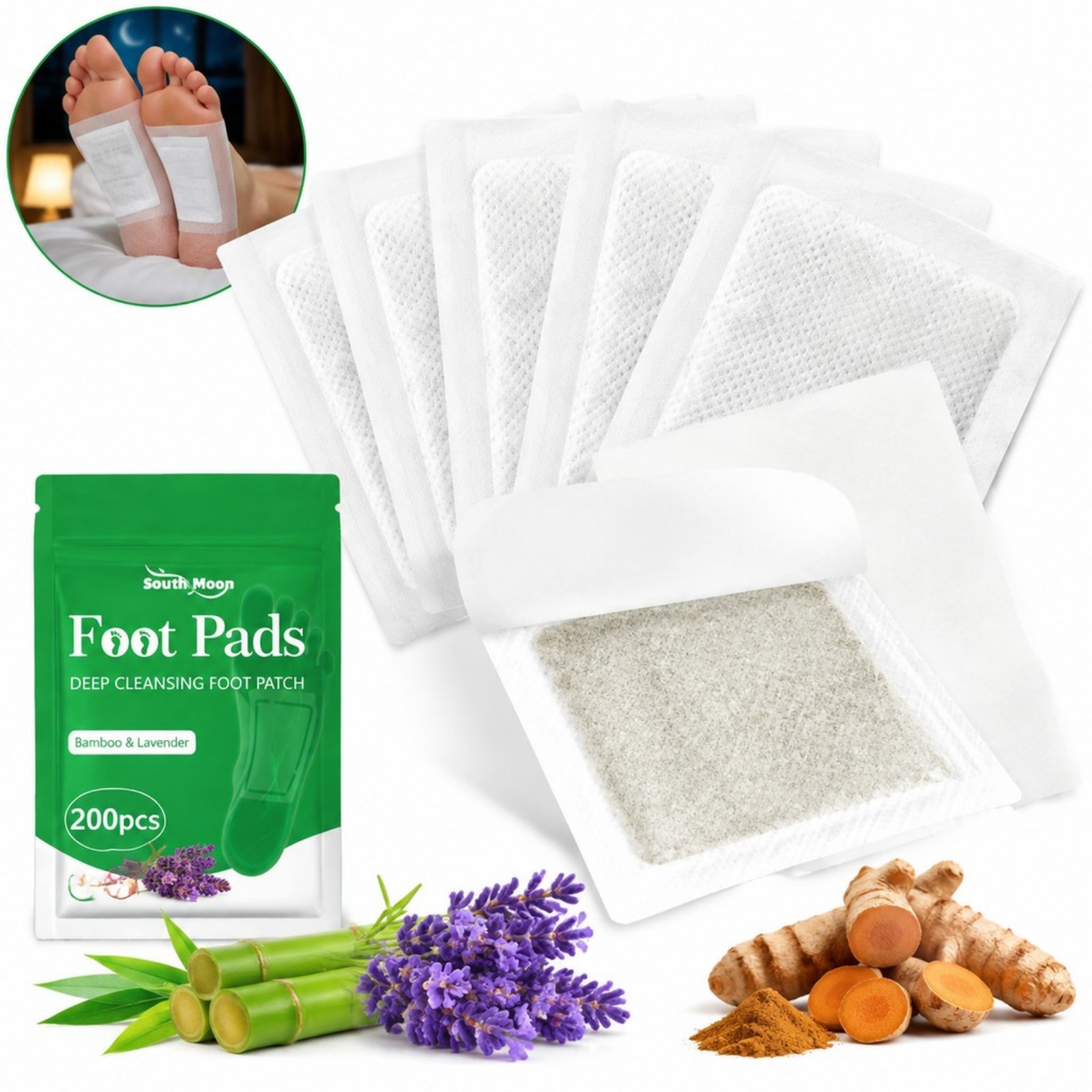 12/36/60/120pcs Turmeric Foot  - đánh giá và giá Detox Foot Patch